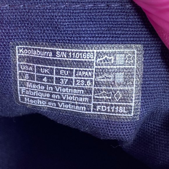 Koolaburra By Ugg Penley Womens Size 5 Blue Sneakers Canvas/Suede Casual Lace Up - Picture 11 of 11